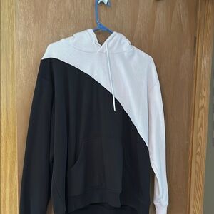 Black and light purple  Hoodie